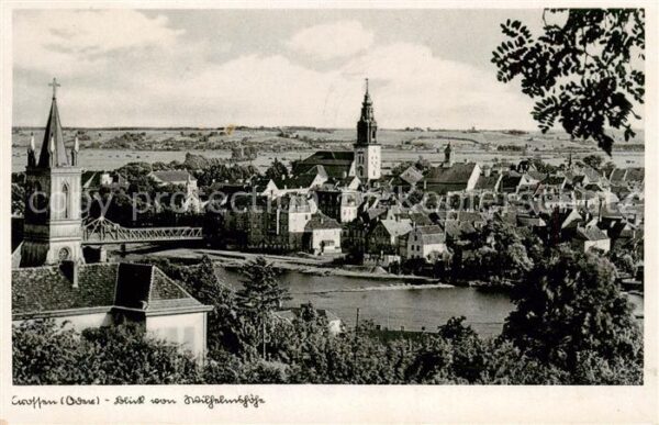 Crossen  Oder Krosno Odrzanskie PL Blick von Wilhelmshoehe