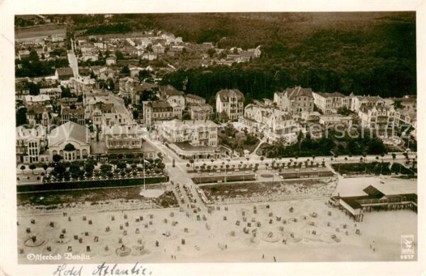 Bansin Ostseebad Fliegeraufnahme mit Hotel Atlantic