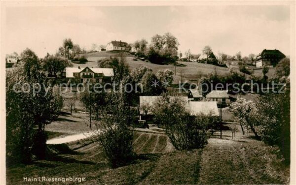 Hain  Giersdorf Riesengebirge Podgorzy PL Teilansicht