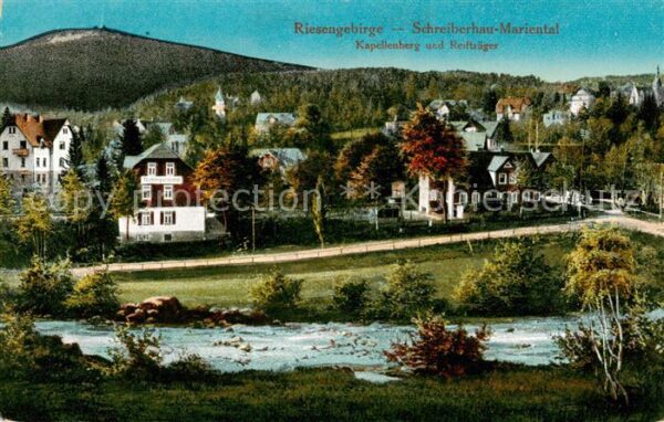 Schreiberhau Szklarska Poreba Riesengebirge PL Mariental Kapellenberg und Reiftr