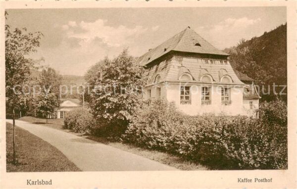 Karlsbad Eger Karlovy Vary Kaffee Posthof