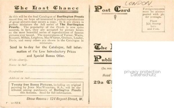 London  UK The Burlington Proofs – Bild 2