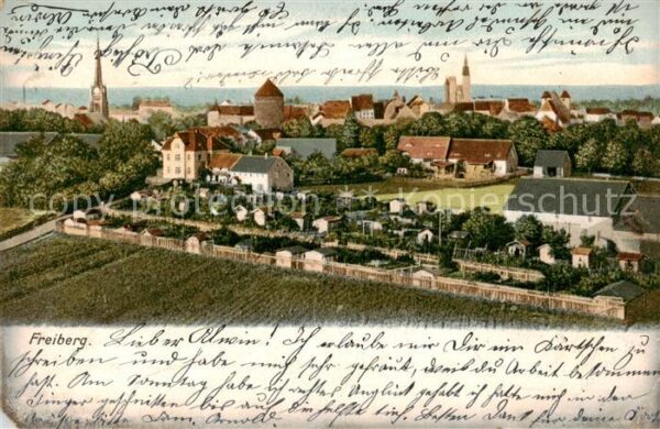Freiberg  Sachsen Panorama