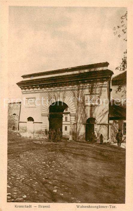 Kronstadt Brasso Brasov RO Waisenhausgaesser Tor