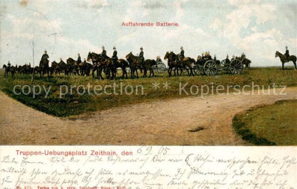 Zeithain Truppen uebungsplatz Auffahrende Batterie