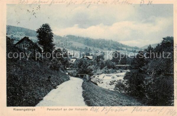 Petersdorf Schreiberhau Szklarska Poreba Riesengebirge PL Panorama an der Hohsei