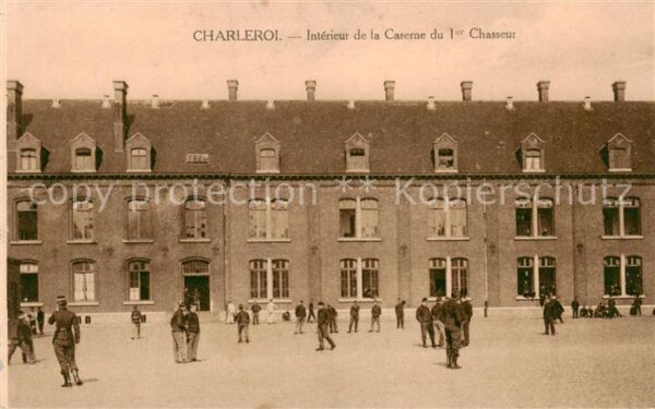 Charleroi  Belgie Interieur de la Caserne du 1er Chasseur