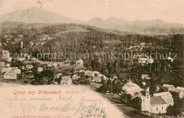 Dittersbach Kamnitz Jetrichovice CZ Panorama