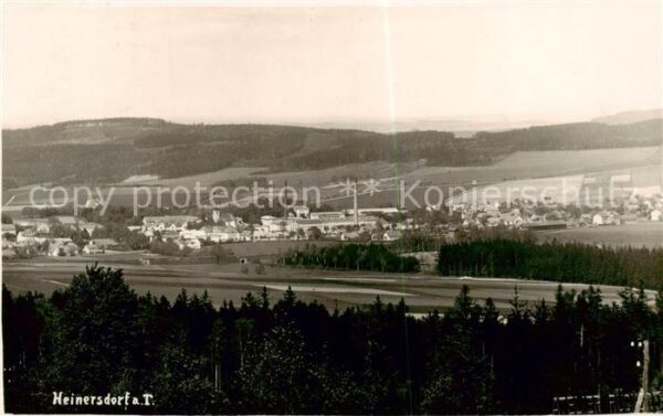 Heinersdorf Tafelfichte CZ Panorama