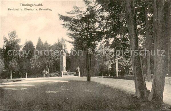 Oberhof  Thueringen Denkmal im Thueringerwald