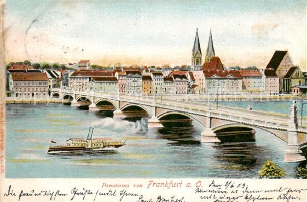 Frankfurt Oder Panorama Oderbruecke