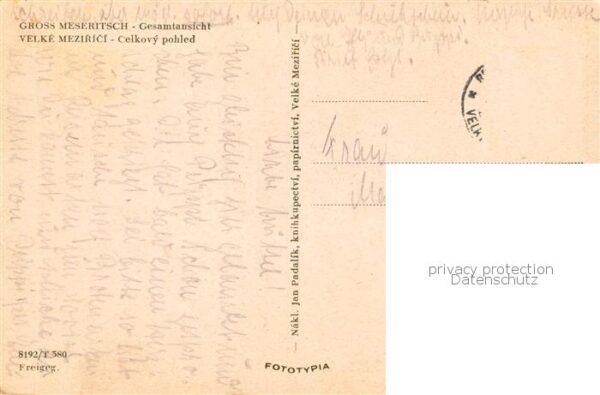 Velke Mezirici Gross-Meseritsch CZ Panorama – Bild 2