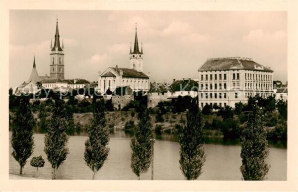 Tschaslau Caslav CZ Teilansicht mit Kirchen