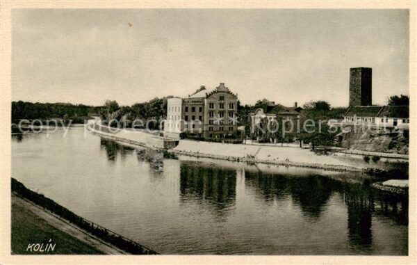 Kolin Koeln Elbe CZ Panorama