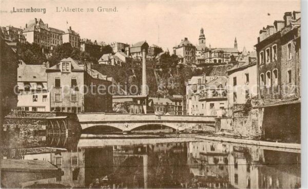 Luxembourg  Luxemburg Alzette zu Grund