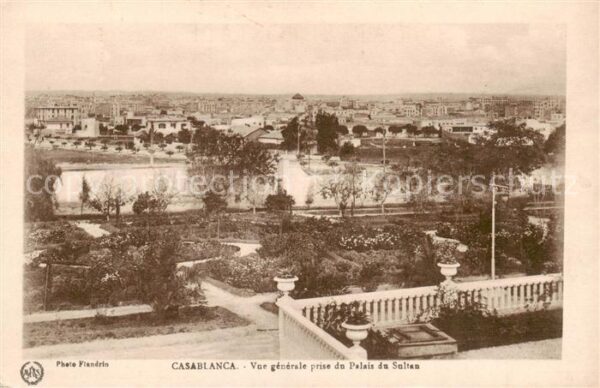 Casablanca Vue generale prise du Palais du Sultan