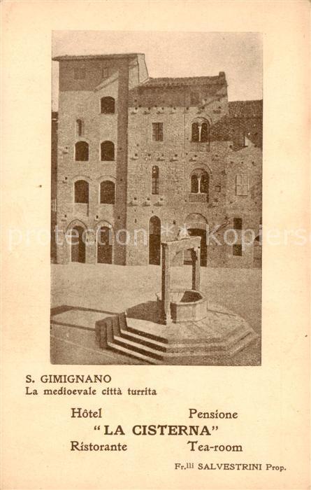 San Gimignano Toscana IT Hotel Pensione La Cisterna