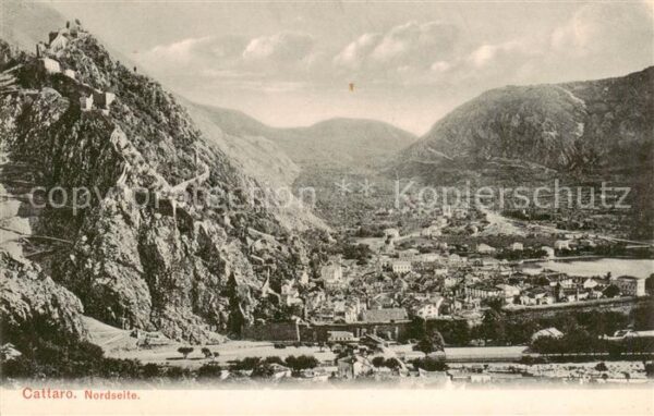 Cattaro Kotor Montenegro Panorama