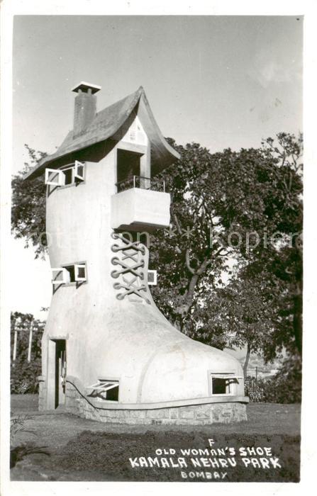 Bombay Mumbai India Old Womans Shoe Kamala Nehru Park