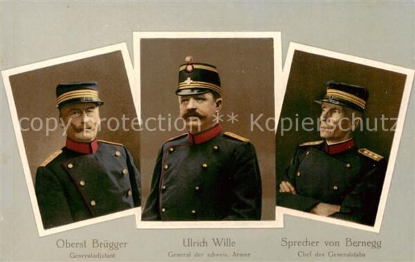 Militaria Schweiz CTK 5768 Bruegger Wille Bernegg