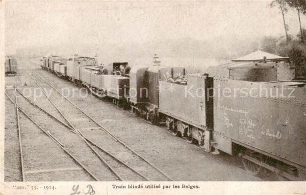 Eisenbahn Train blinde utilise par les Belgres