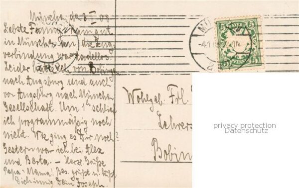 Foto FE Nr. Nr.2687 Kant Ateuer Gebr.Michel Berlin 1906 – Bild 2