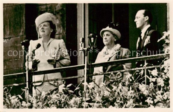 Adel H.M.koenugin Juliana H.K.H.Wilhelmina Z.K.H.Prins Bernhard Amsterdam