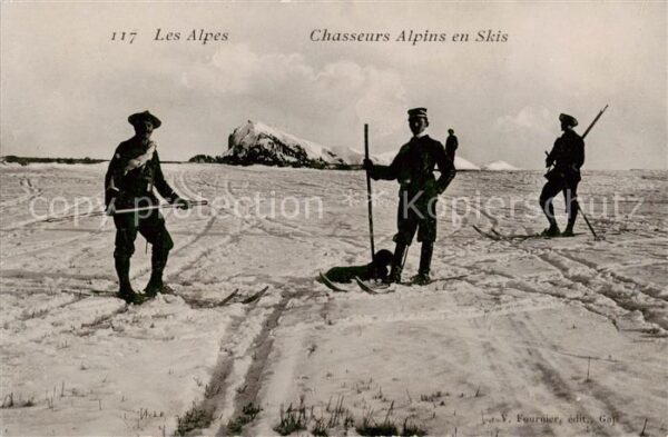 Gebirgsjaeger Chasseur Alpins Mountaineers Chasseurs Alpins en Skis