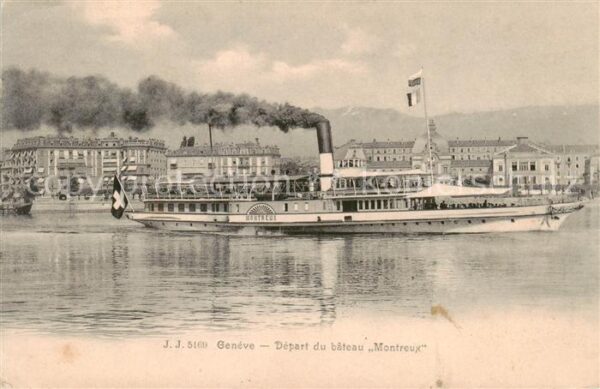 Dampfer Seitenrad J.J.Nr. 5169 Geneve Montreux