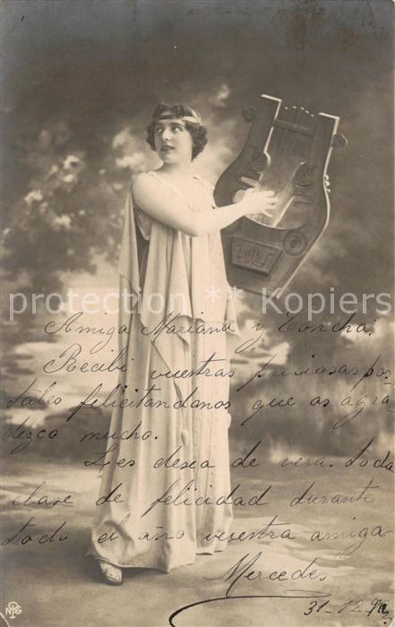 Verlag NPG Nr. Engel Harfe Foto