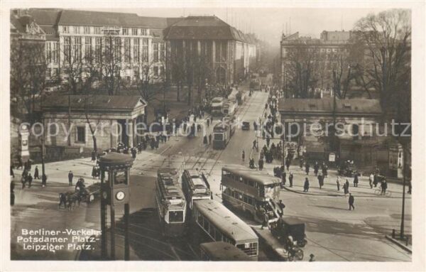 Strassenbahn Berlin Potsdamer Platz Leipziger Platz Amag Nr. 42