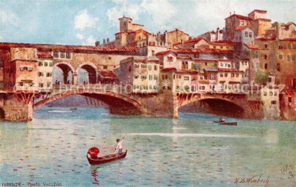 Verlag Tucks Oilette Serie Firenze Ponte Vecchio