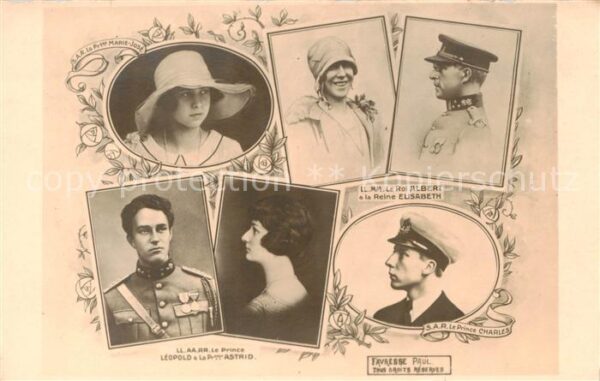 Adel Belgien Favresse Paul Roi Albert Reine Eusabeth