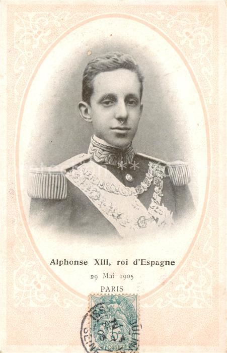 Adel Frankreich France Alphonse XIII roi dEspagne Paris