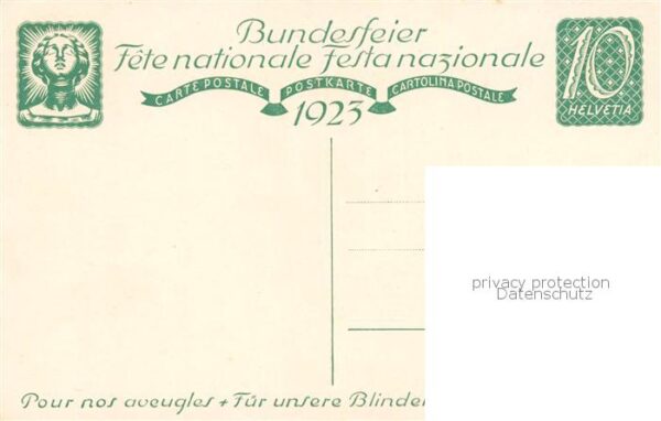 Bundesfeier Schweiz a.G. Wolfsberg ZÃ¼rich FÃ¼r unsere Blinden – Bild 2