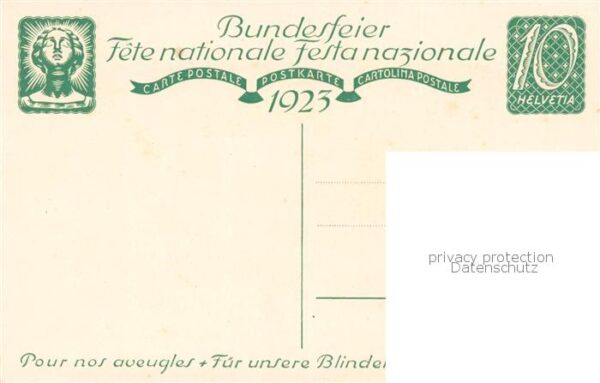 Bundesfeier Schweiz a.G. Wolfsberg ZÃ¼rich FÃ¼r unsere Blinden – Bild 2