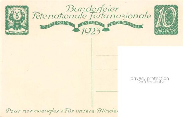 Bundesfeier Schweiz a.G. Wolfsberg ZÃ¼rich FÃ¼r unsere Blinden – Bild 2