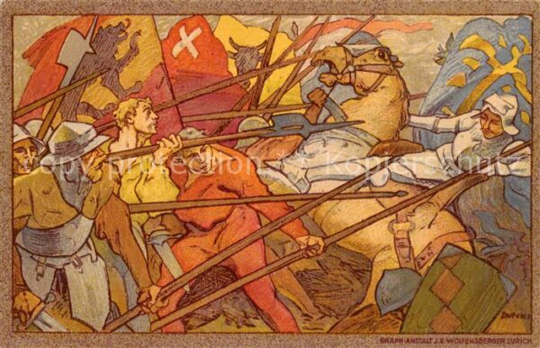 Bundesfeier Schweiz Graph anstalt J.E. Wolfensberger ZÃ¼rich