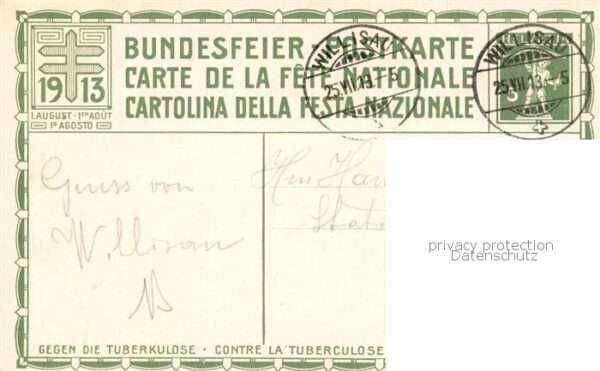 Bundesfeier Schweiz A.M. Baechliger Graph. Werkstaetten Gebr. Fretz Zuerich – Bild 2