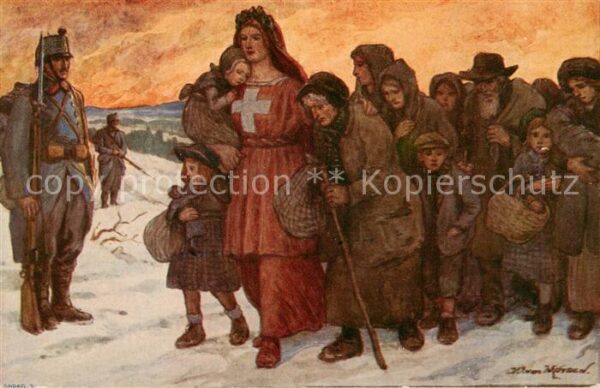 Bundesfeier Schweiz Sadag.S. Zu gunsten durch den Krieg