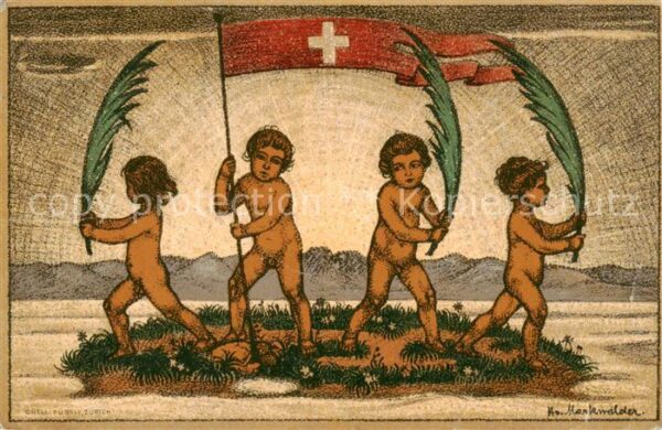 Bundesfeier Schweiz Fuer die Notleidenden Orell Fussli Zuerich
