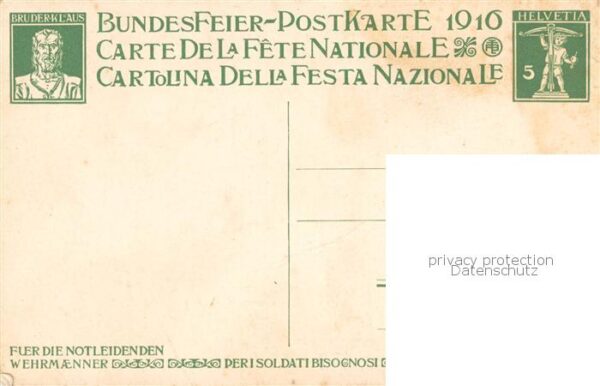 Bundesfeier Schweiz Fuer die Notleidenden Orell Fussli Zuerich – Bild 2