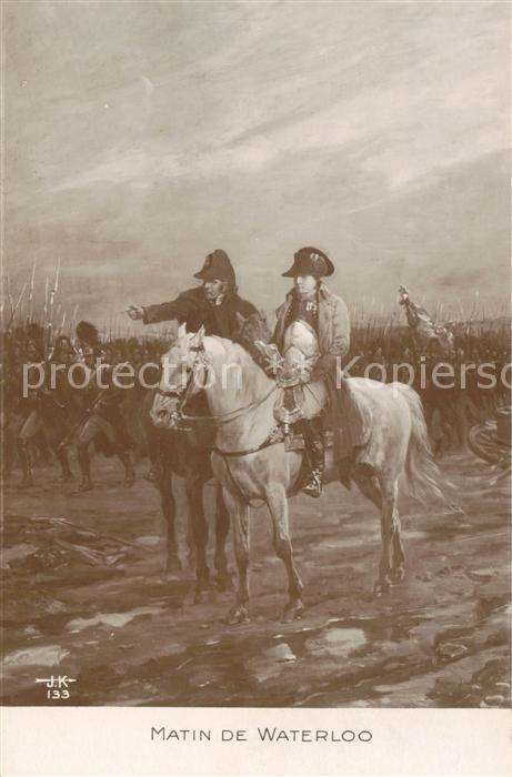 Napoleon Bonaparte Matin de Waterloo