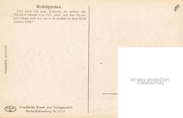 Maerchen Sagen fairy tale conte Rotkaeppchen – Bild 2