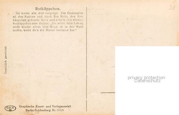 Maerchen Sagen fairy tale conte Rotkaeppchen – Bild 2