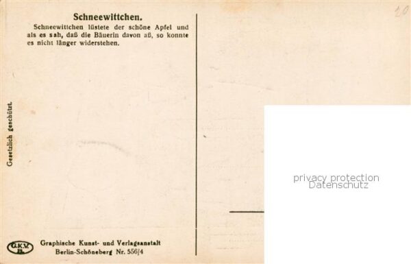 Maerchen Sagen fairy tale conte Schneewittchen Schattenbild – Bild 2