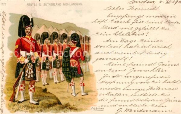 Militaria UK England Argyle Sutherland Highlanders