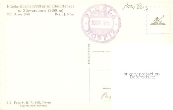 Postbus Flueela Hospiz Schottensee Schwarzhorn – Bild 2