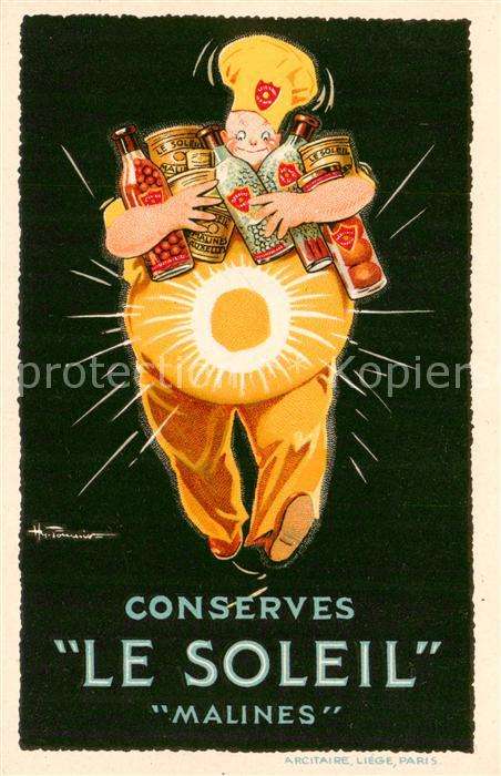 Werbung Reklame Conserves LE SOLEIS Malines