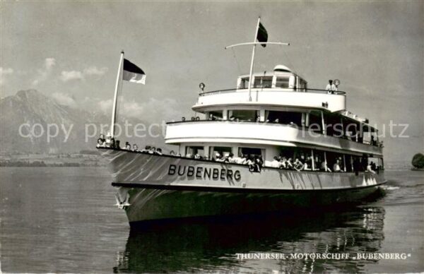 Motorschiffe Binnenschifffahrt Thunersee Bubenberg